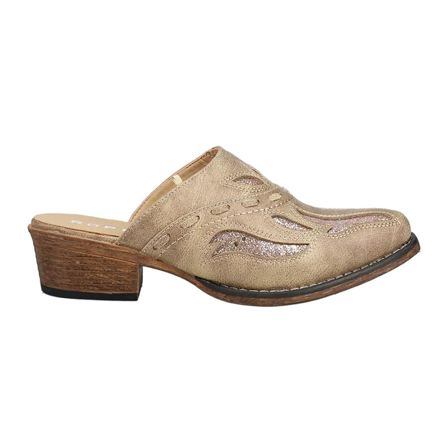 Amazon.com | ROPER Womens Beth Glittered Tooled-Inlay Mule
